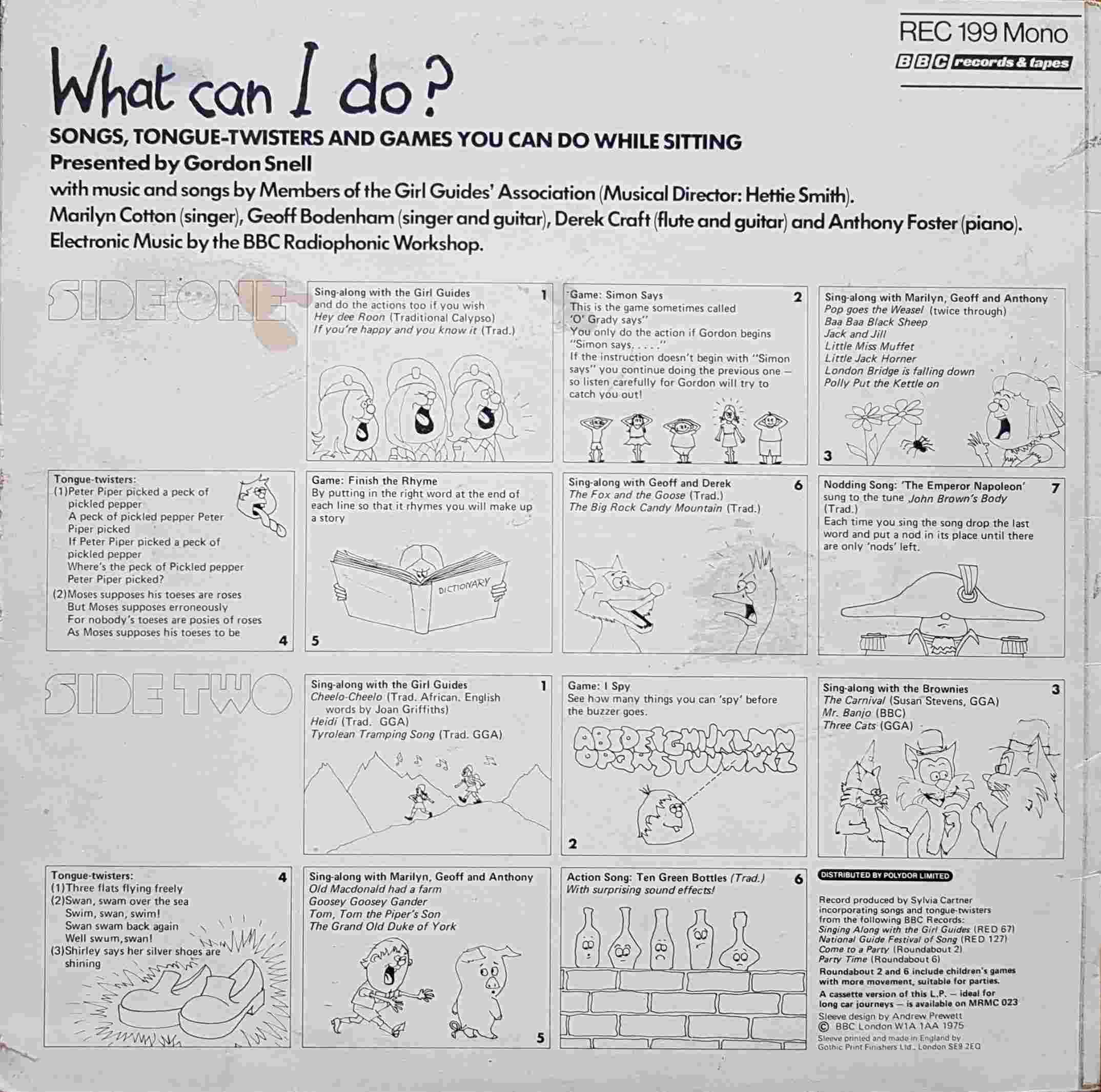 Picture of REC 199 What can I do ? by artist Various from the BBC records and Tapes library